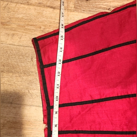 Vintage Anne Carson Red Linen Skirt Size S/P - Picture 3 of 7